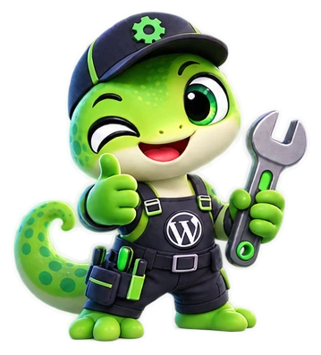 Fixy, πράσινο gecko τεχνικής υποστήριξης